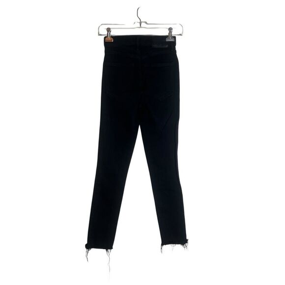 Denim Forum black Lola high rise skinny crop jeans - Picture 8 of 10
